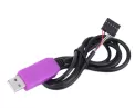 Cáp chuyển đổi từ USB sang TTL / RS232 6Pin PL2303HXD màu hồng